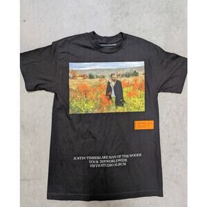 Justin Timberlake Man of the Woods Tour 2018 Shirt Heron Preston Size Medium